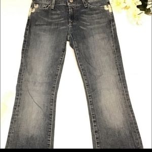 7 For All Man kind boot cut denim
size 26